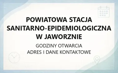 Powiatowa Stacja Sanitarno - Epidemiologiczna w Jaworznie - kontakt, godziny, informacje