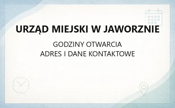 Urząd Miejski w Jaworznie - kontakt, godziny, budynki i e-usługi
