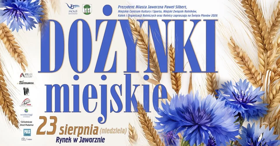 Grafika promocyjna wydarzenia Dożynki Miejskie w Jaworznie