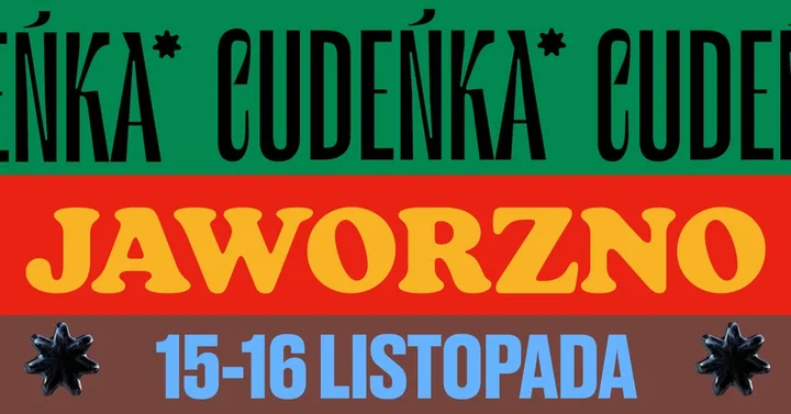 Obrazek przedstawia grafikę promocyjną wydarzenia Festiwal rękodzieła w Jaworznie — targi twórców i unikatowych przedmiotów