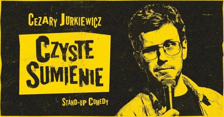 Grafika promocyjna wydarzenia Cezary Jurkiewicz: Czyste Sumienie — stand-up w Jaworznie