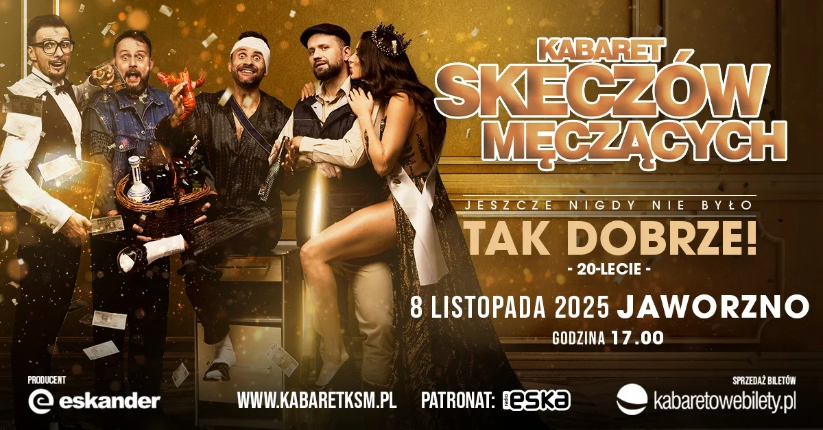 Grafika promocyjna wydarzenia Kabaret Skeczów Męczących z premierowym programem w Jaworznie