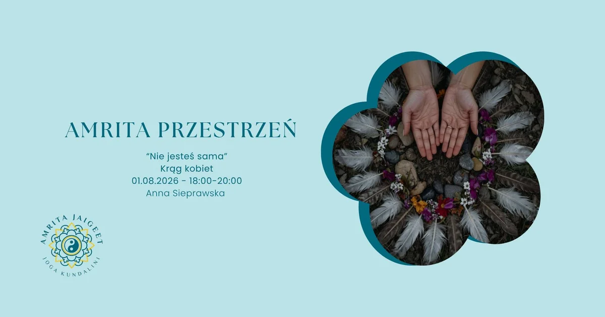 Grafika promocyjna wydarzenia „Nie jesteś sama” – krąg kobiet