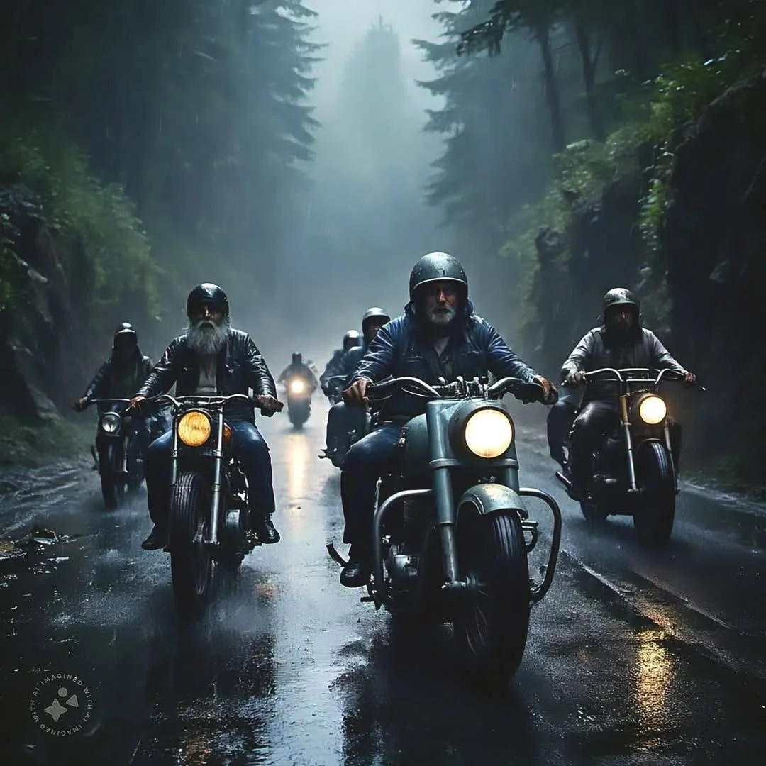 Grafika promocyjna wydarzenia Nocna impreza motocyklowa w Jaworznie