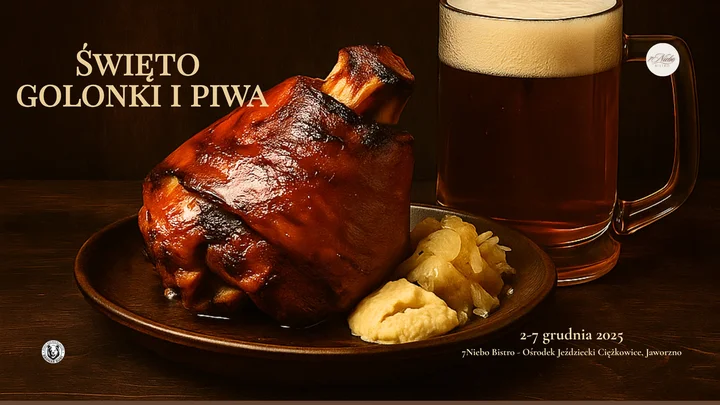 Grafika promocyjna wydarzenia Święto Golonki i Piwa w 7Niebo Bistro — 2–7 grudnia