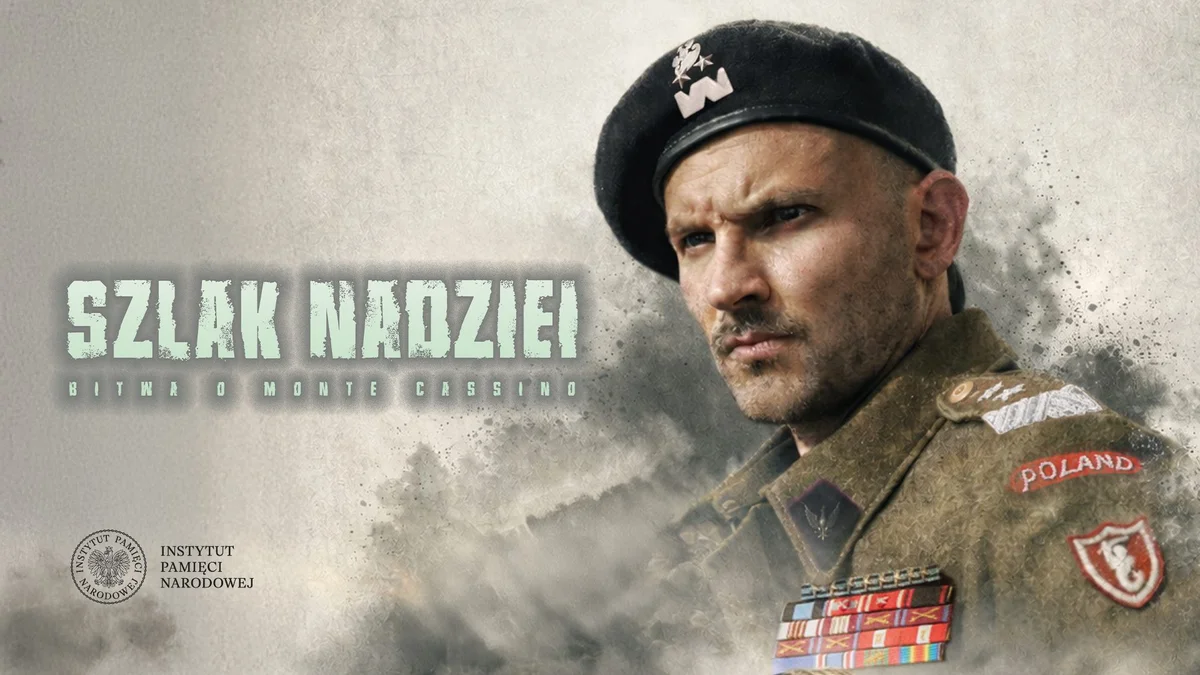 Grafika promocyjna wydarzenia Szlak Nadziei. Bitwa o Monte Cassino – pierwszy pokaz