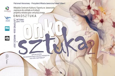 Grafika promocyjna wydarzenia II edycja projektu Onkosztuka – cykl warsztatów