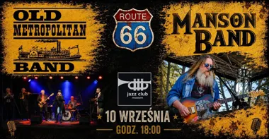 Grafika promocyjna wydarzenia Route 66 – koncert dwóch zespołów