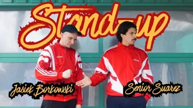Grafika promocyjna wydarzenia Stand-up Jaworzno | Senior Suarez i Jasiek Borkowski — 16 kwietnia 2026