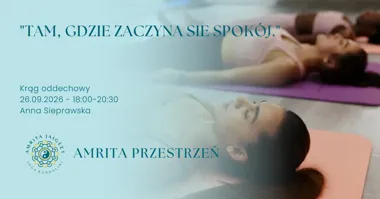 Grafika promocyjna wydarzenia Tam, gdzie zaczyna się spokój – warsztat oddechowy