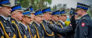 Medale, awanse i nagrody w Jaworznie - strażacy stanęli do uroczystej zbiórki