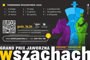 Szachy w Jaworznie przyspieszają - trzeci turniej już za rogiem