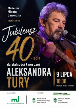 Jaworzno szykuje benefis Aleksandra Tury - 40 lat w piosence i słowie