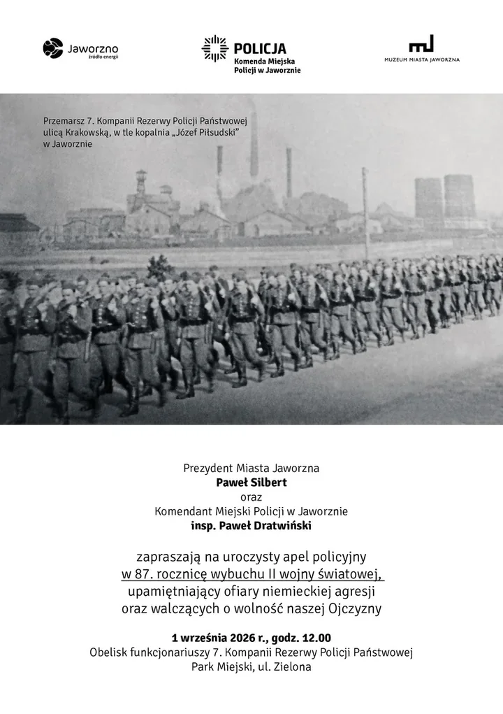 Jaworzno upamiętni policjantów, którzy we wrześniu 1939 roku bronili granicy